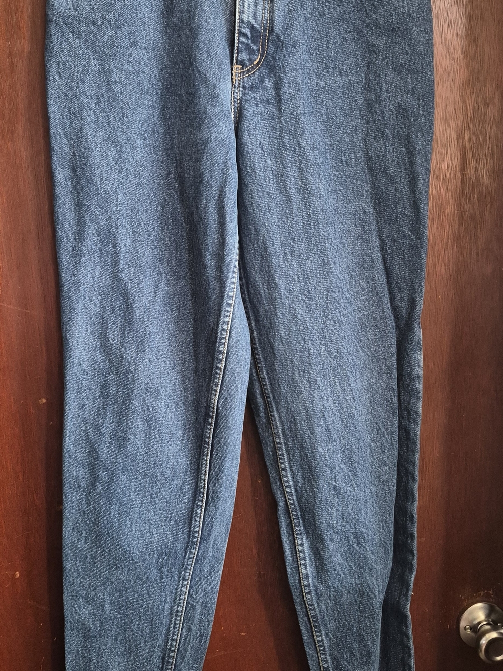 High-Rise Skinny Jeans in Dark Blue Wash